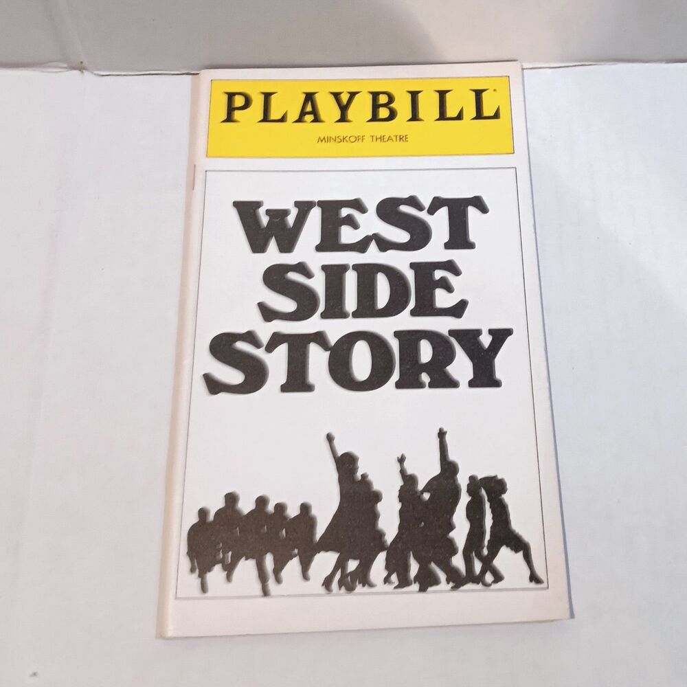 West Side Story Minskoff Theatre Playbill-February 1980-Broadway-Opening Night